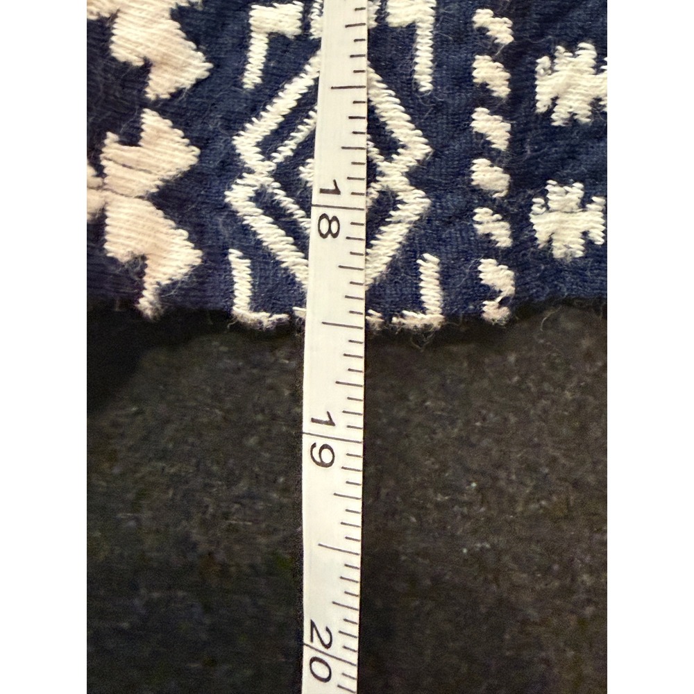 Xhilaration Mini Skirt Small Navy White Geometric Tribal Pleated Boho Festival - Picture 7 of 7